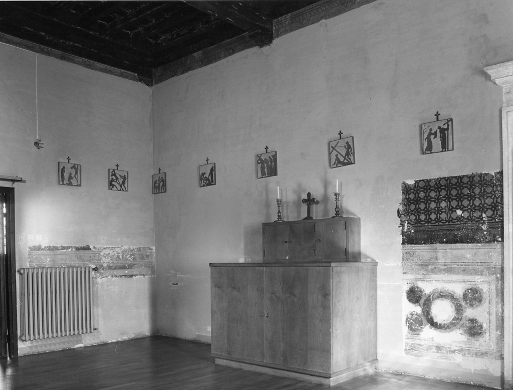 decorazione pittorica, frammento - ambito laziale (fine/inizio secc. XVII/ XVIII)