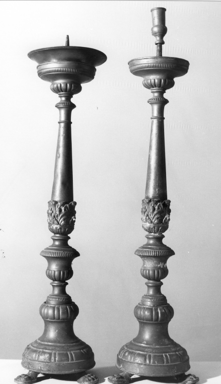 candeliere, coppia - ambito laziale (sec. XIX)