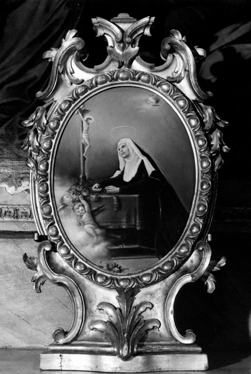 Santa Rita da Cascia riceve le stimmate (dipinto) - ambito italiano (seconda metà sec. XIX)