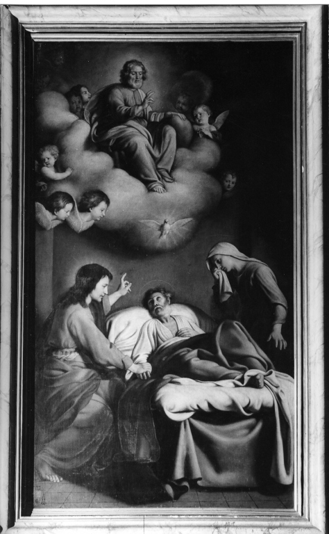 morte di San Giuseppe (dipinto) di Salvi Giovan Battista detto Sassoferrato (scuola) (sec. XVII)