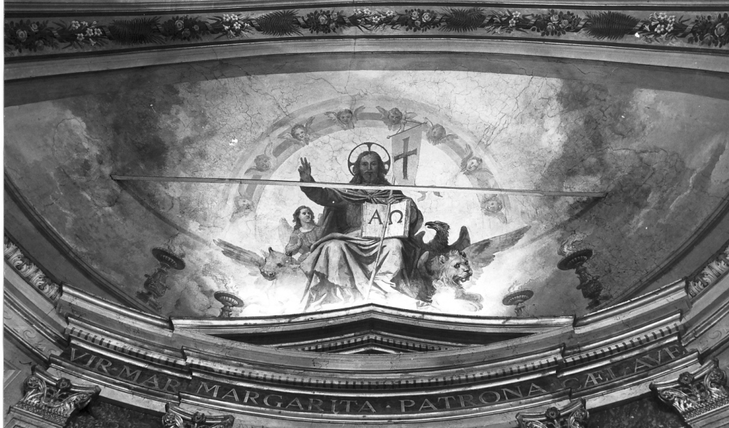 Cristo Pantocratore (dipinto) di Fontana Luigi (sec. XIX)