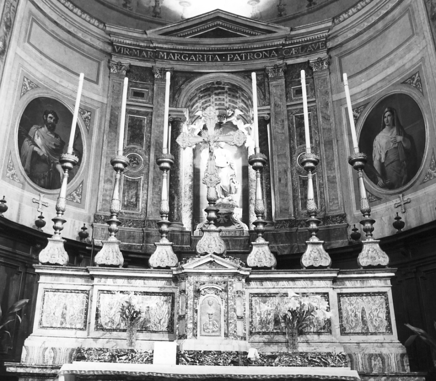 altare maggiore - ambito laziale (seconda metà sec. XIX)