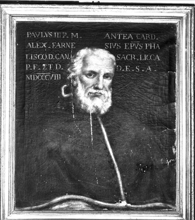 ritratto di papa Paolo III (dipinto) - ambito laziale (sec. XIX)