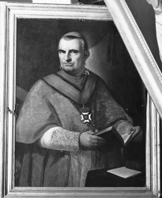 ritratto di cardinale (dipinto) - ambito laziale (sec. XIX)