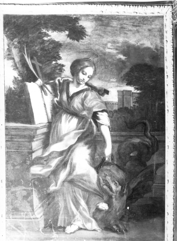Santa Margherita d'Antiochia (dipinto) di Bonifazi Anton Angelo (attribuito) (sec. XVII)