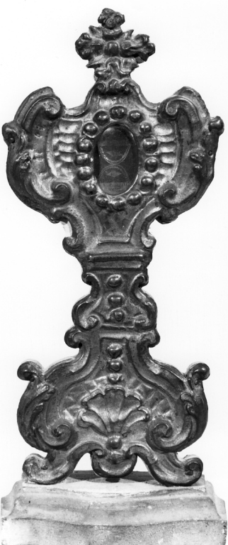 reliquiario - a ostensorio - ambito laziale (metà sec. XVIII)