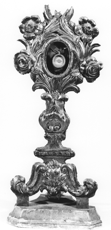 reliquiario - a ostensorio, coppia - ambito laziale (fine sec. XVIII)