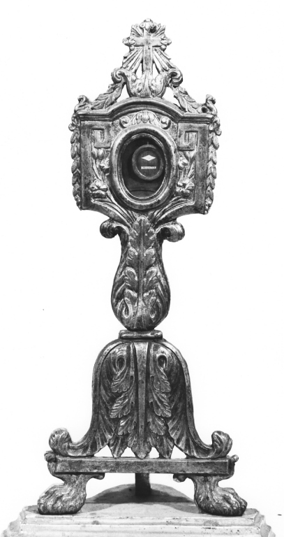 reliquiario - a ostensorio - ambito laziale (fine sec. XVIII)