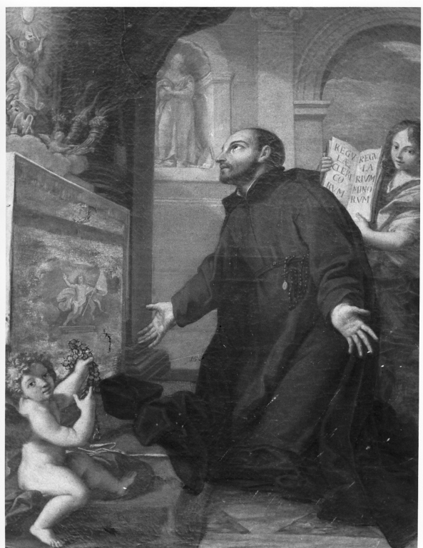 Apparizione dell'Eucarestia a San Gaetano da Thiene (dipinto) - ambito laziale (sec. XVIII)