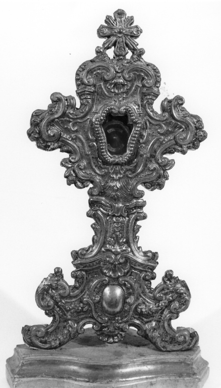 reliquiario - a ostensorio - ambito laziale (sec. XVIII)