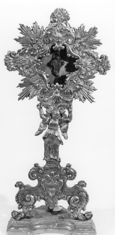reliquiario - a ostensorio - ambito laziale (sec. XVIII)