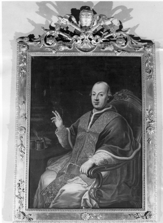 ritratto di papa Pio VI (dipinto) di Porta Giovanni Domenico (sec. XVIII)