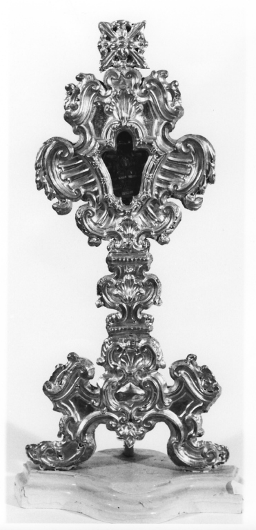 reliquiario - a ostensorio - ambito laziale (sec. XVIII)