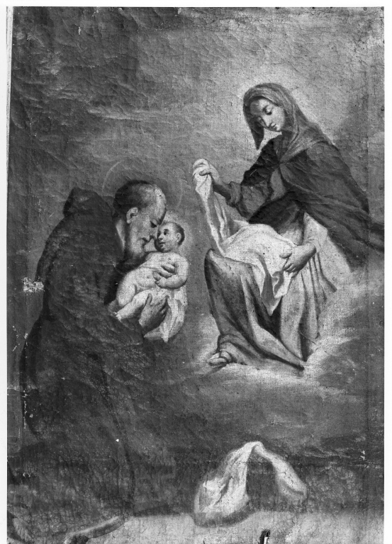 San Felice da Cantalice e Gesù Bambino (dipinto) - ambito laziale (sec. XVII)