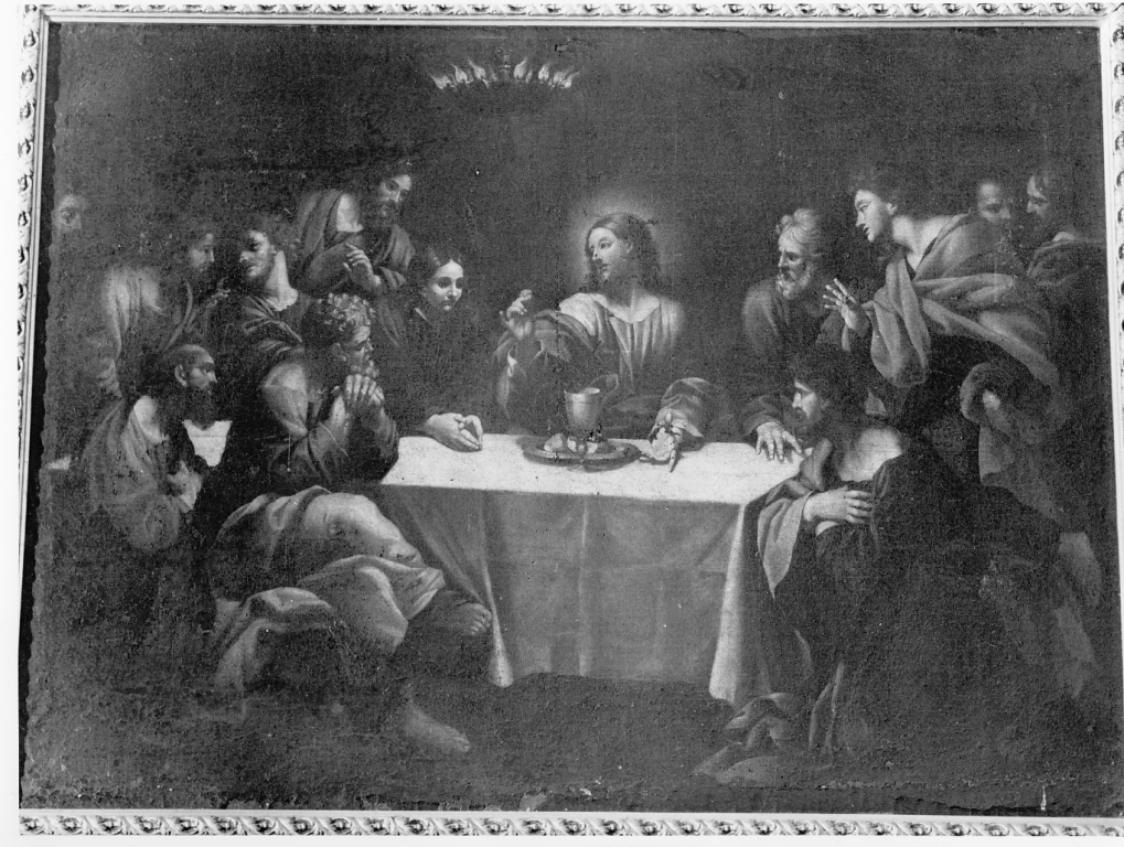ultima cena (dipinto) di Romanelli Giovanni Francesco (scuola) (metà sec. XVII)
