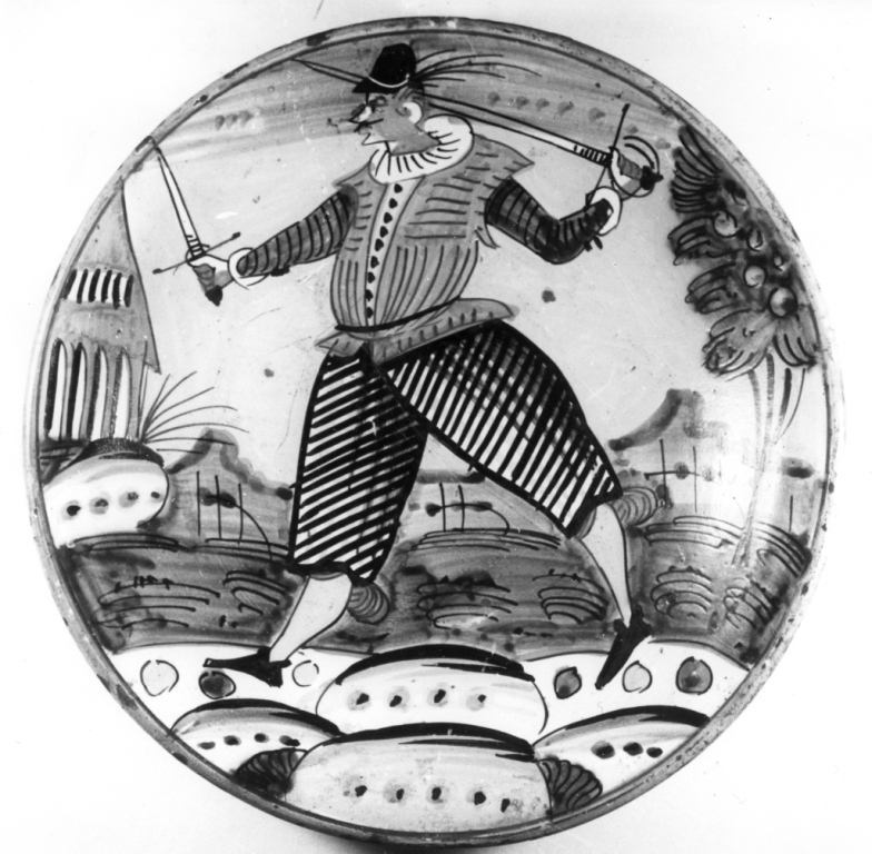 piatto - produzione di Montelupo (prima metà sec. XVII)