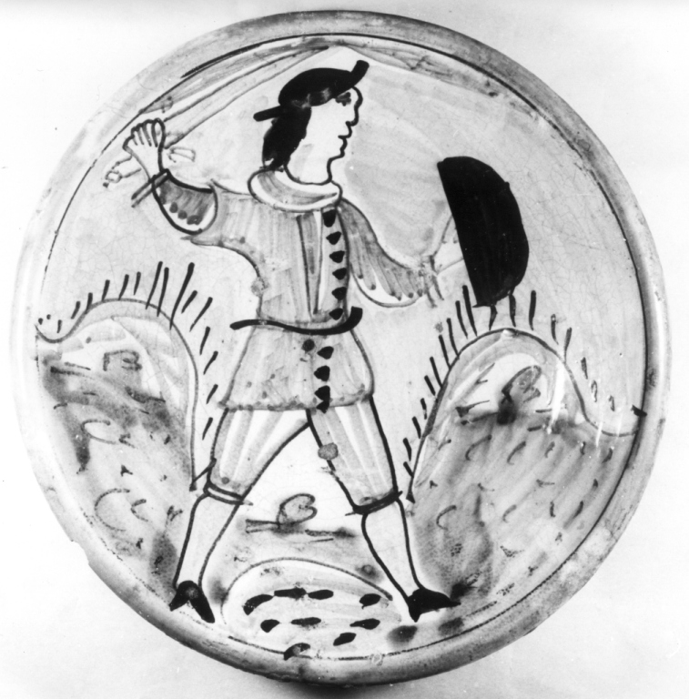 piatto - manifattura di Montelupo (prima metà sec. XVII)