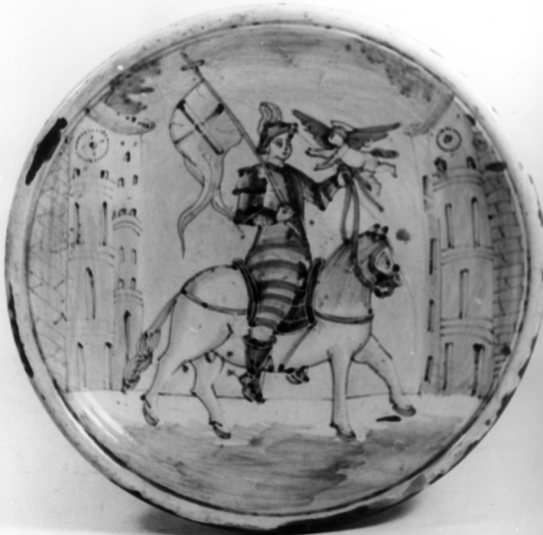 piatto - produzione di Montelupo (ultimo quarto sec. XVII)
