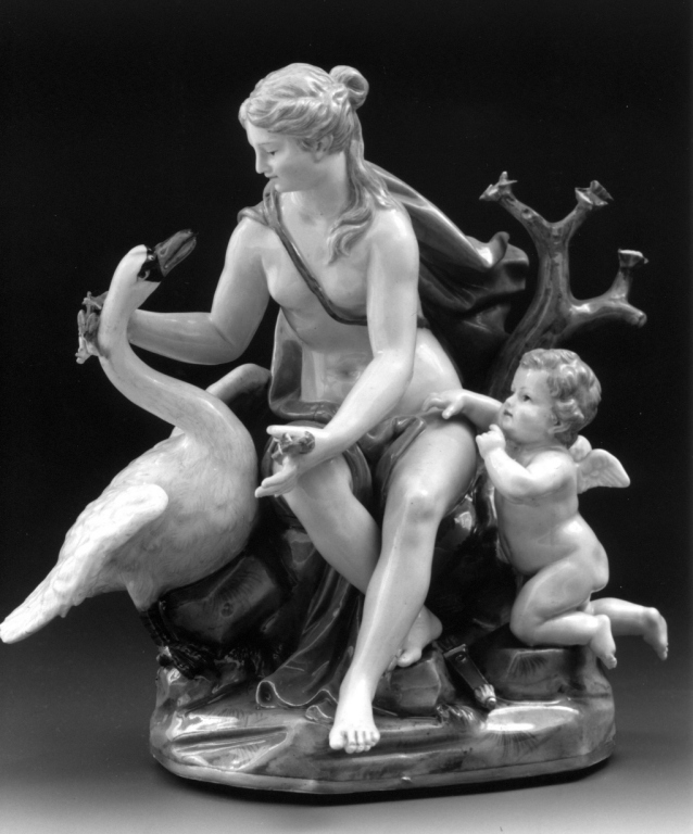 Leda e il cigno (scultura) - manifattura di Meissen (sec. XVIII)