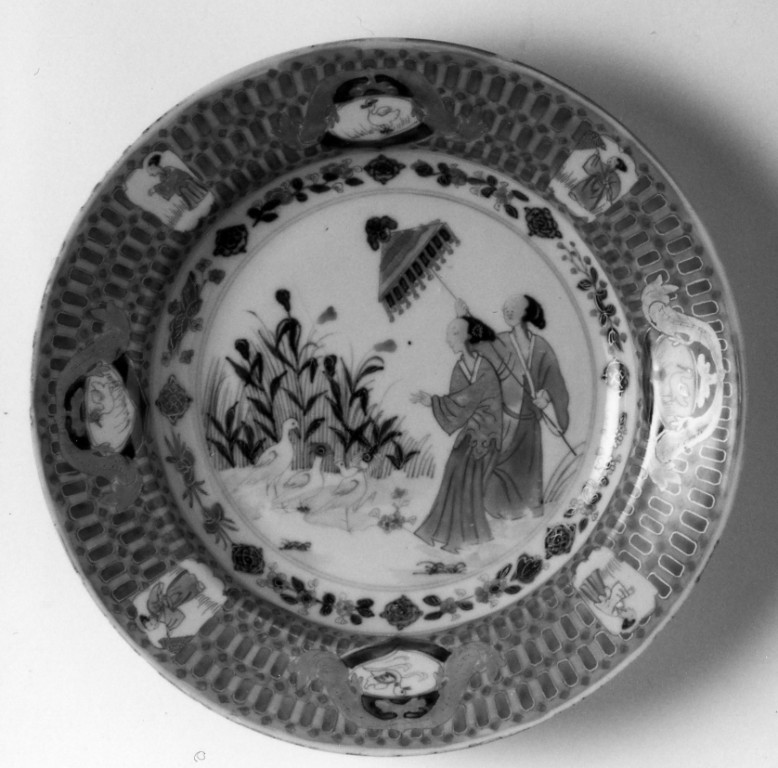 piatto - manifattura della Compagnia delle Indie (sec. XVIII)