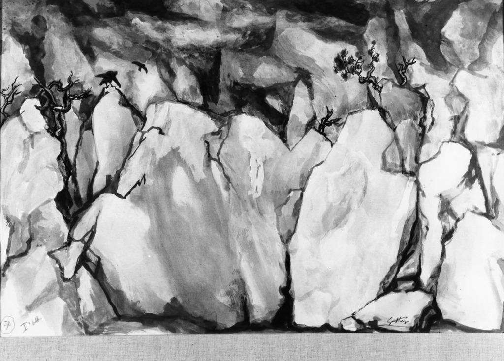bozzetto per scenografia di Guttuso Renato (sec. XX)
