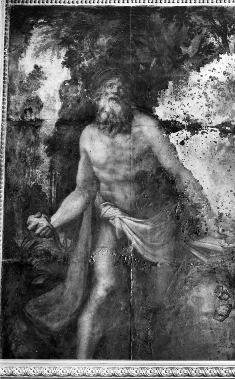 San Girolamo penitente (dipinto) di De Vecchi Giovanni (sec. XVI)