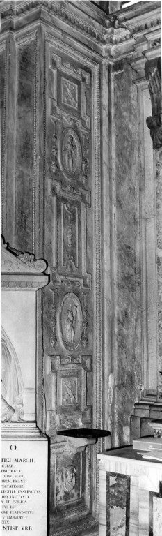 decorazione plastico-pittorica di Muziano Girolamo detto Girolamo da Brescia, De Rossi Sebastiano (sec. XVI, sec. XIX)