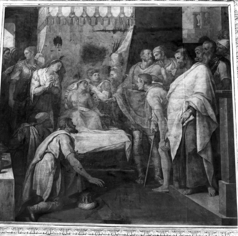 San Matteo Evangelista (dipinto) di Muziano Girolamo detto Girolamo da Brescia (sec. XVI)