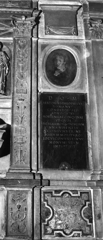 monumento funebre - bottega romana (fine/inizio secc. XVI/ XVII)