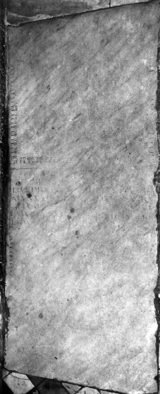 lapide tombale - bottega romana (sec. XV)