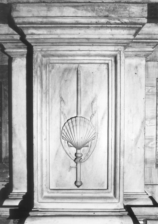 San Giacomo (rilievo) di Cordini Antonio detto Antonio da Sangallo il Giovane, Rosselli Domenico di Pietro (sec. XVI)