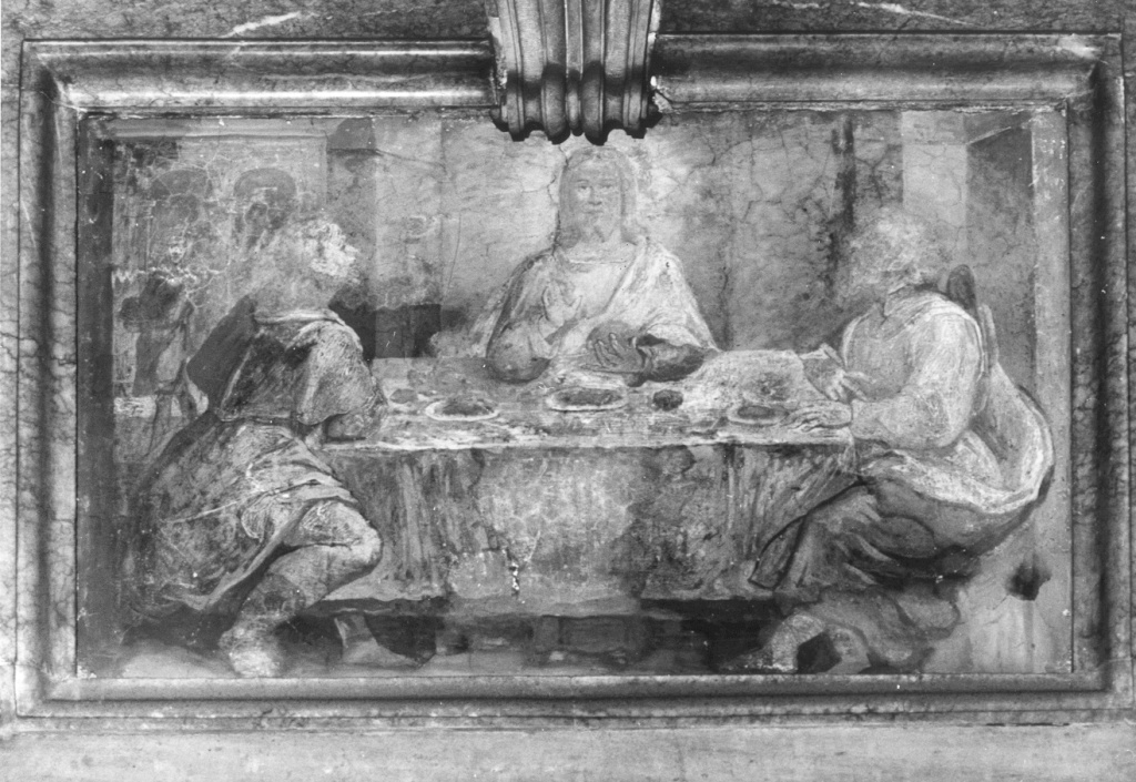 cena in Emmaus (dipinto) di Nebbia Cesare (attribuito) (sec. XVI)