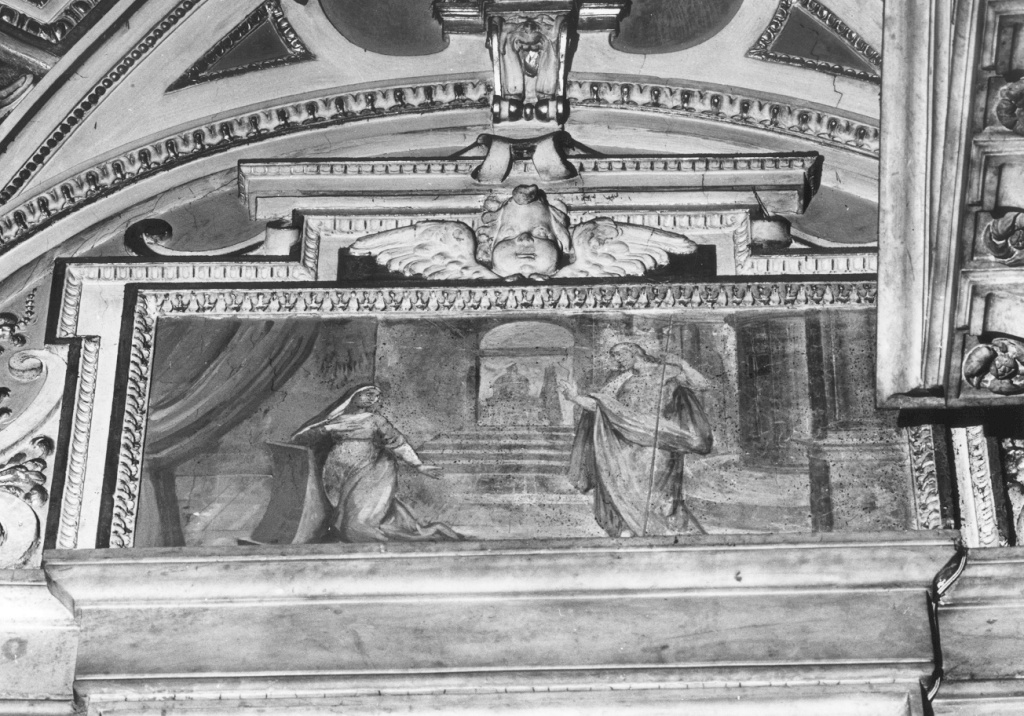 apparizione di Cristo risorto alla Madonna (dipinto) di Croce Baldassarre (sec. XVI)