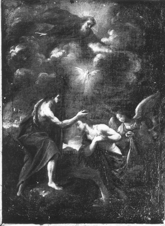 battesimo di Cristo (dipinto) - ambito romano (fine/inizio secc. XVII/ XVIII)