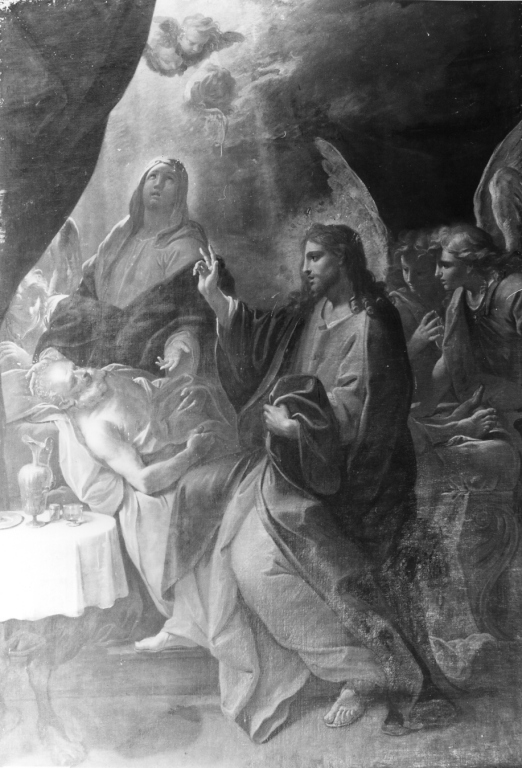 morte di San Giuseppe (dipinto) di Ricci Sebastiano (sec. XVII)