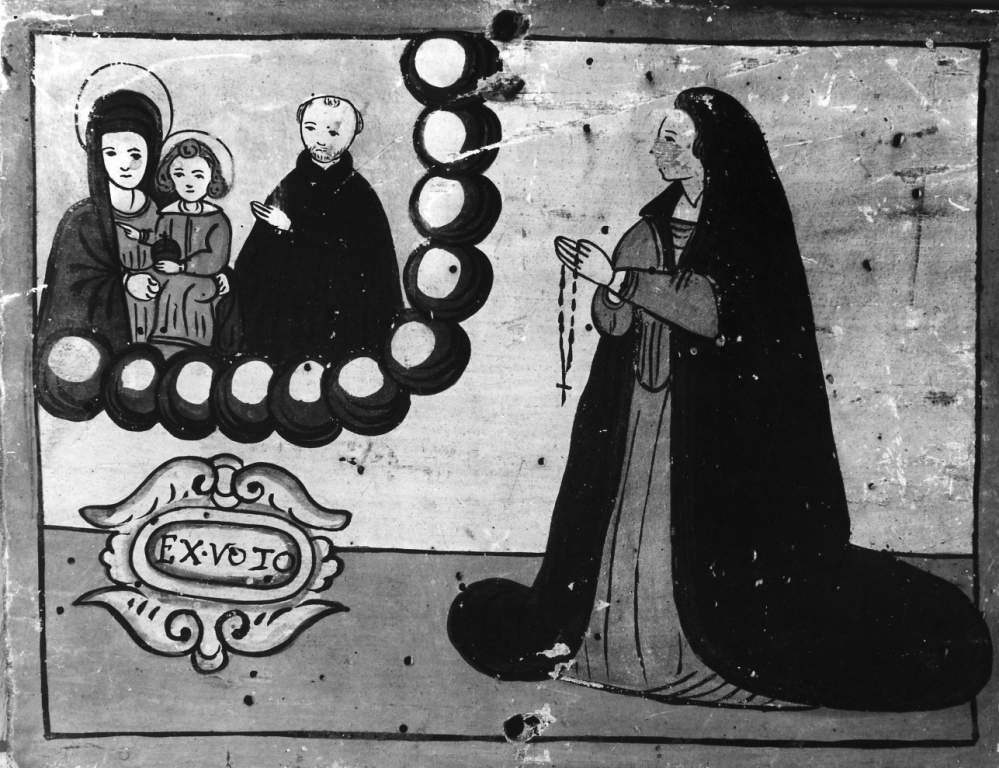 apparizione della Madonna (dipinto) - ambito romano (seconda metà sec. XVIII)