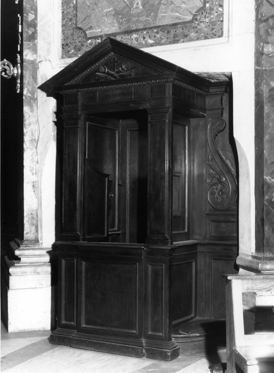 confessionale - ambito romano (fine sec. XIX)