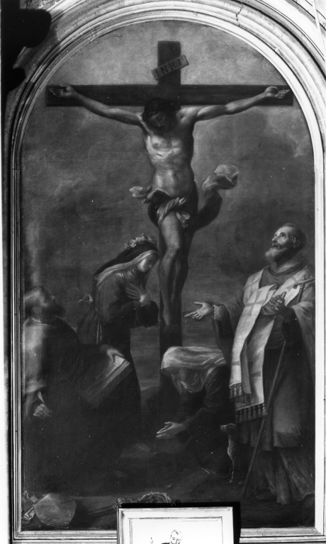 crocifissione di Cristo (pala d'altare) di Bucci Michele (seconda metà sec. XVII)