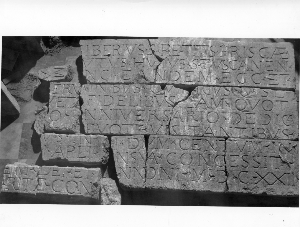 lapide - ambito laziale (sec. XVII)