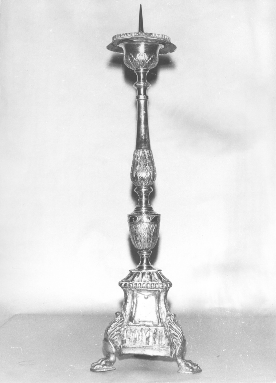 candeliere d'altare - bottega laziale (sec. XVIII)