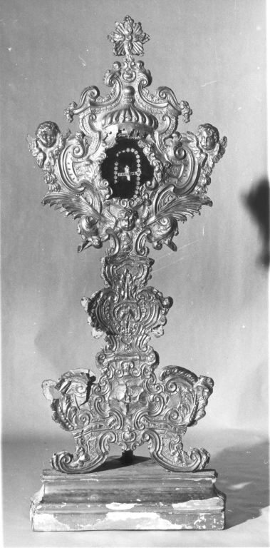 reliquiario - a ostensorio - bottega romana (sec. XVIII)