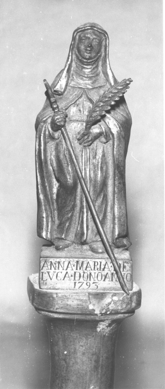 Santa Fara (statuetta) - bottega laziale (sec. XVIII)