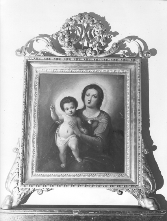 Madonna con Bambino (dipinto) di Bertini Sabina (sec. XIX)