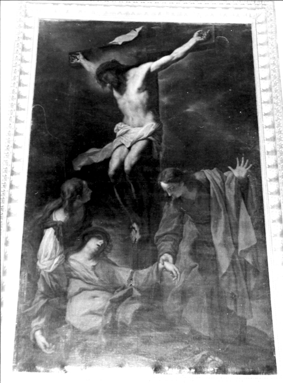 crocifissione di Cristo (dipinto) di Trevisani Francesco (attribuito) (sec. XVII)