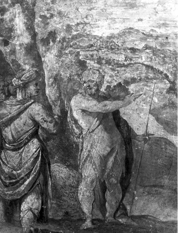 San Giovanni Battista indica Cristo alle turbe (dipinto) di Gentileschi Orazio (e aiuti) (sec. XVI)