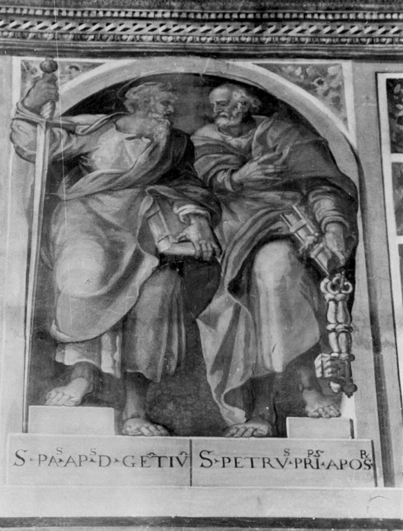 Santi Pietro e Paolo (dipinto) di Zuccari Federico (scuola), Zuccari Taddeo (scuola) (sec. XVI)
