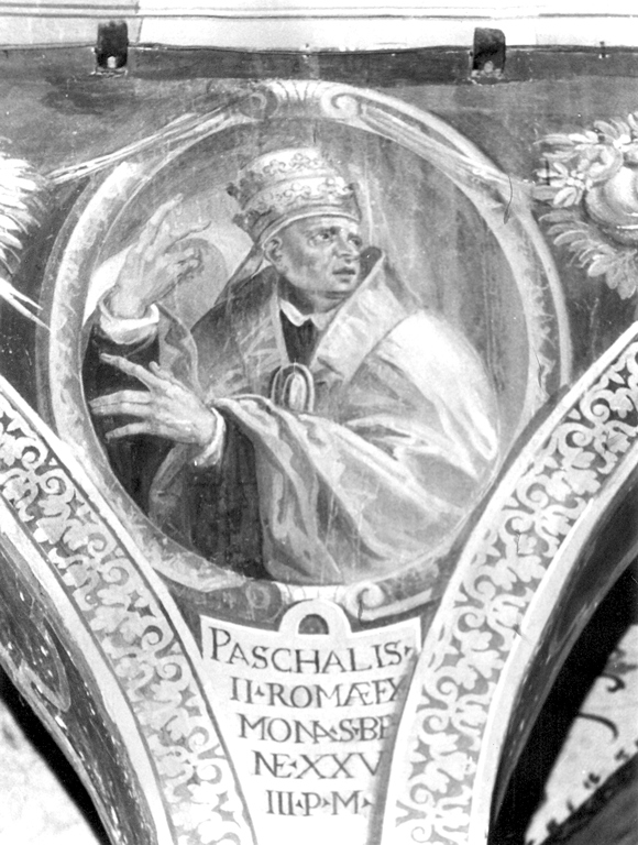 ritratto di papa Pasquale II (dipinto) di Zuccari Federico (scuola), Zuccari Taddeo (scuola) (sec. XVI)
