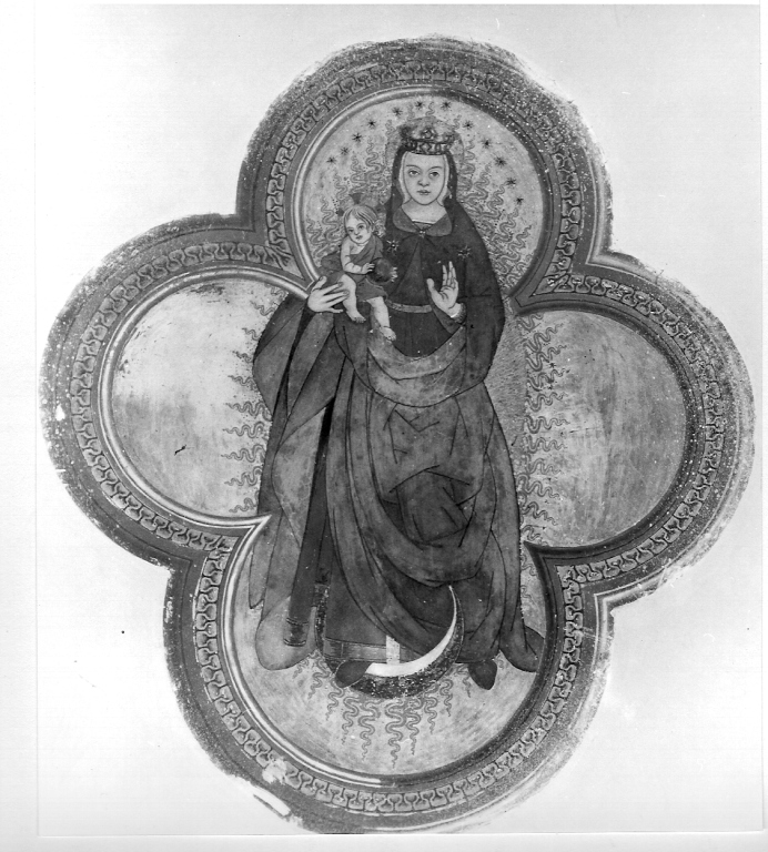 Madonna con Bambino (dipinto) - ambito Europa nord-occidentale (sec. XV)