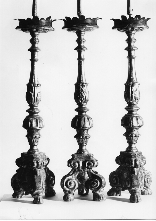 candeliere, serie - ambito laziale (secc. XVII/ XVIII)
