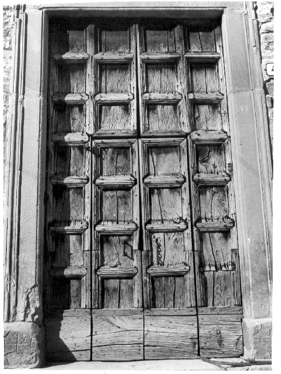 portone - a due battenti - ambito laziale (sec. XVI)